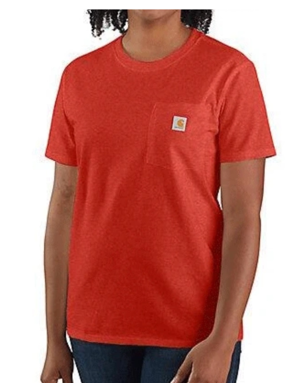 Carhartt Loose Fit Red/orange Short Sleeve Pocket Tee